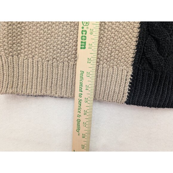 LOFT Women's Sweatr Size M Pullover Crewneck Chunky Colorblock - Picture 9 of 13